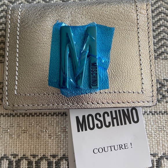 Moschino Metallic Logo Wallet - Picture 3 of 8